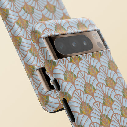 Art Deco Elegance Protective Phone Case Aquamarine Dream (iPhone, Pixel, Galaxy)