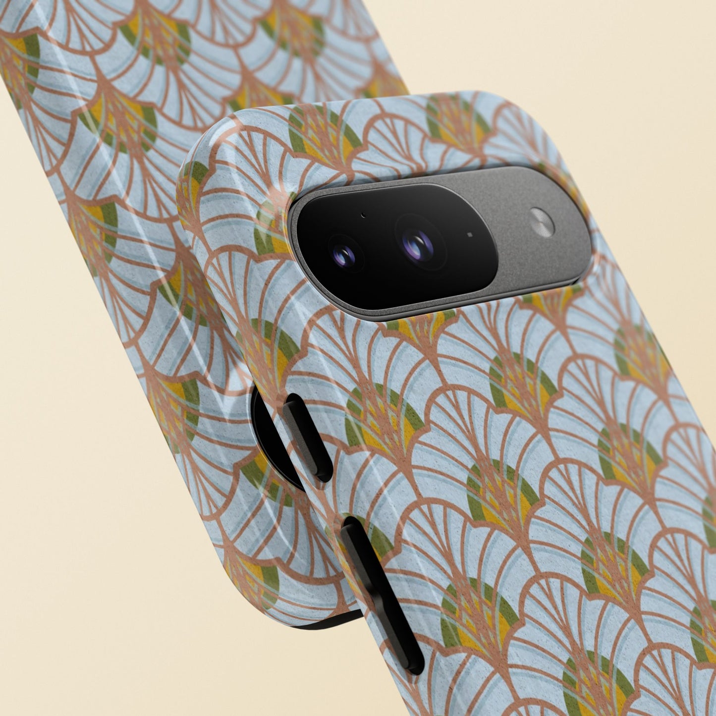 Art Deco Elegance Protective Phone Case Aquamarine Dream (iPhone, Pixel, Galaxy)