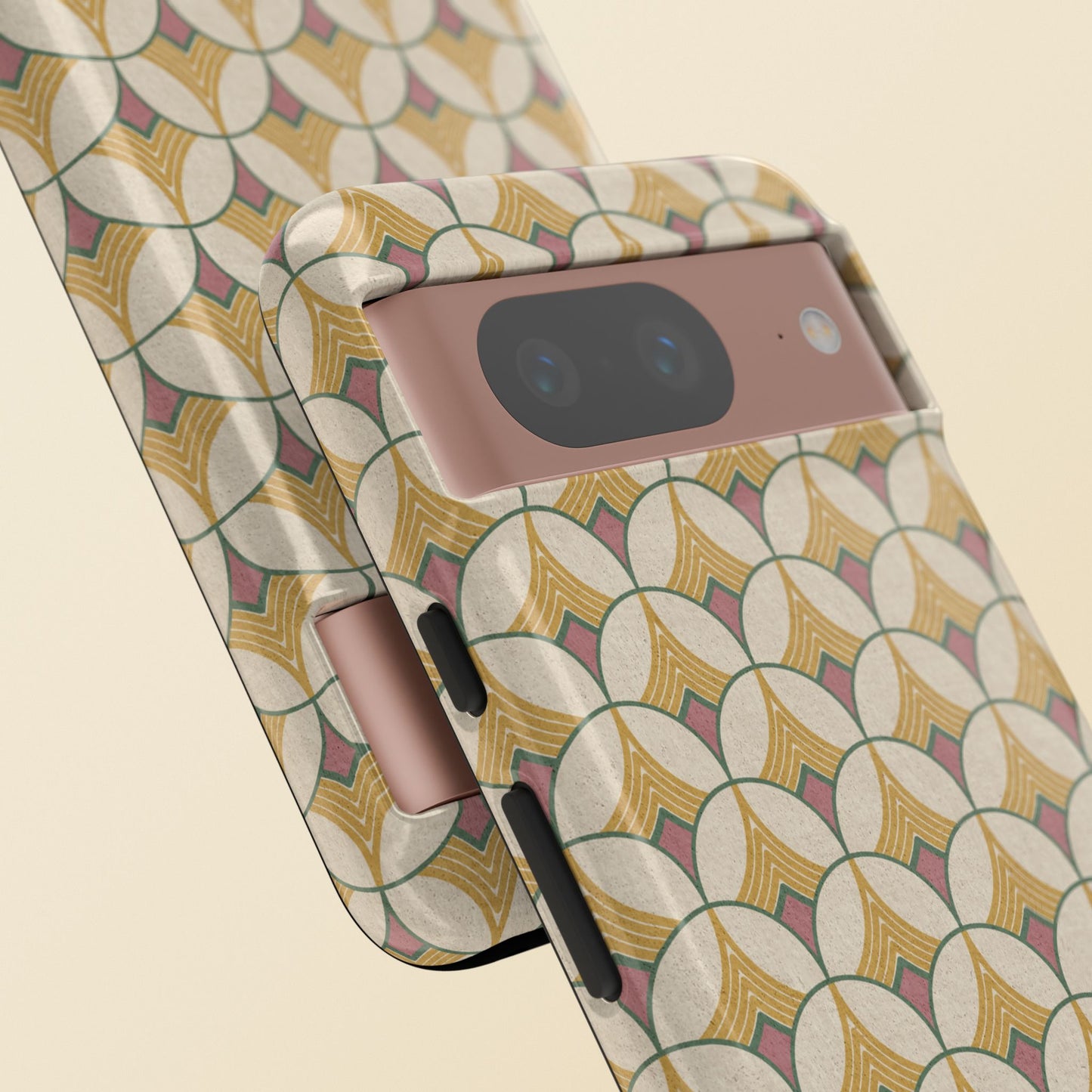 Art Deco Elegance Protective Phone Case Ivory Mosaic (iPhone, Pixel, Galaxy)