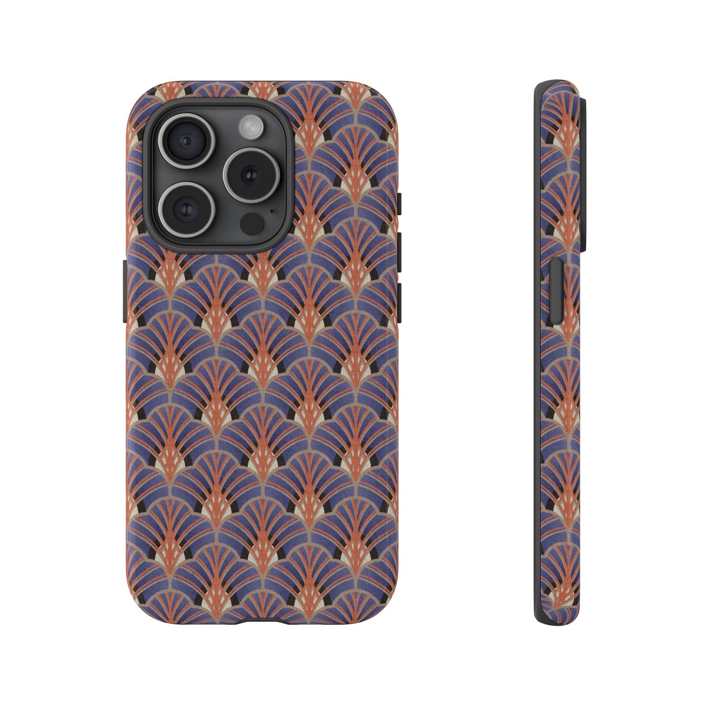 Art Deco Elegance Protective Phone Case Sapphire Dusk