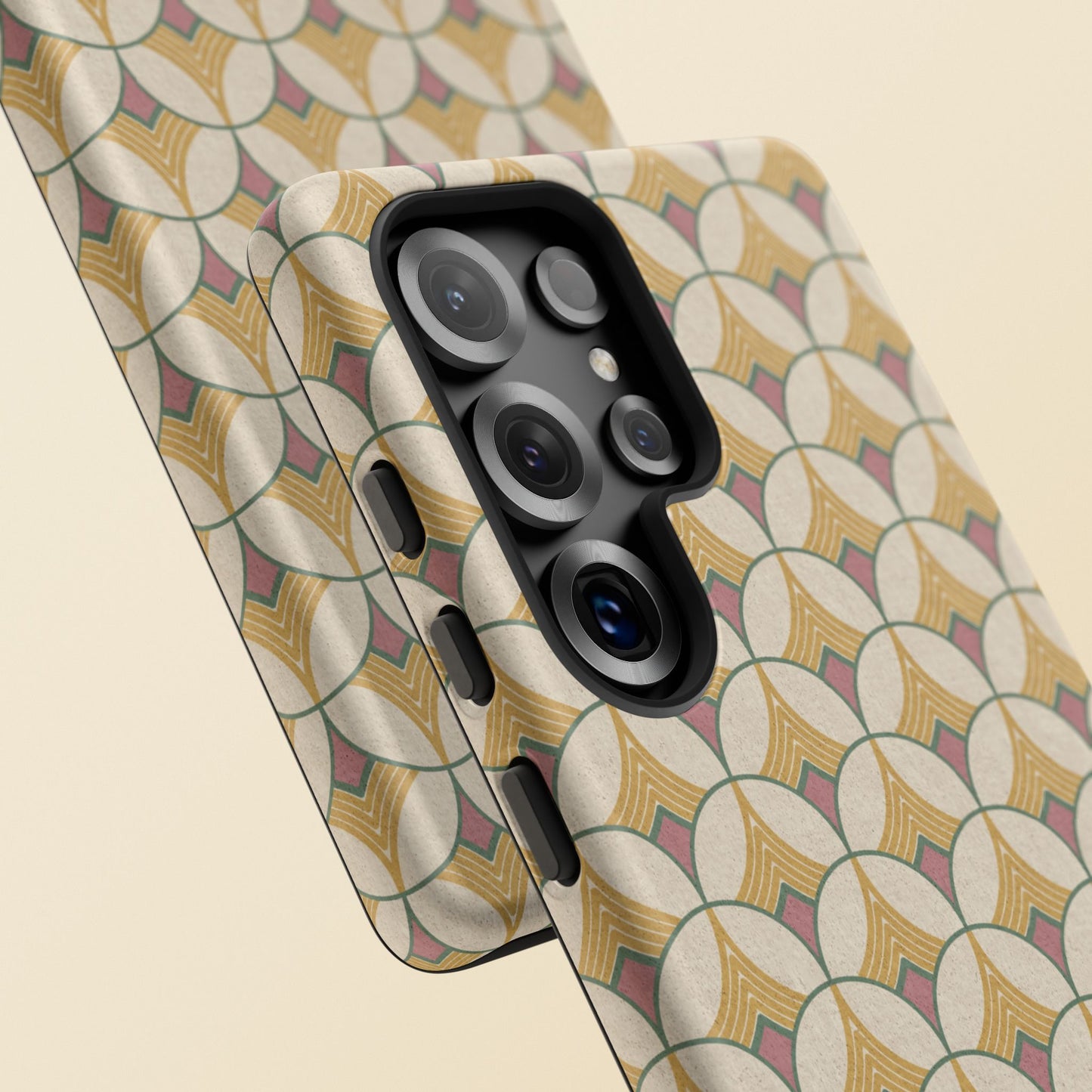 Art Deco Elegance Protective Phone Case Ivory Mosaic (iPhone, Pixel, Galaxy)