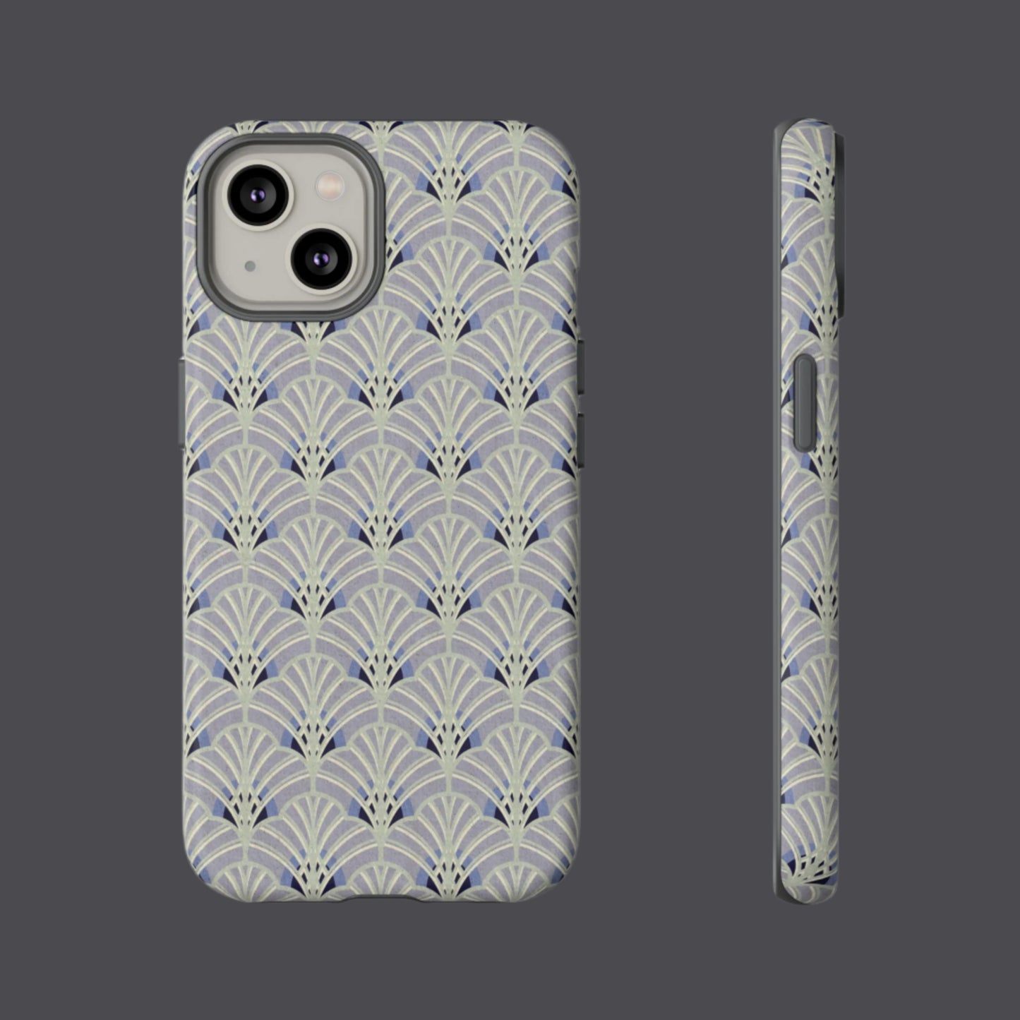 Art Deco Elegance Protective Phone Case Platinum Wave (iPhone, Pixel, Galaxy)