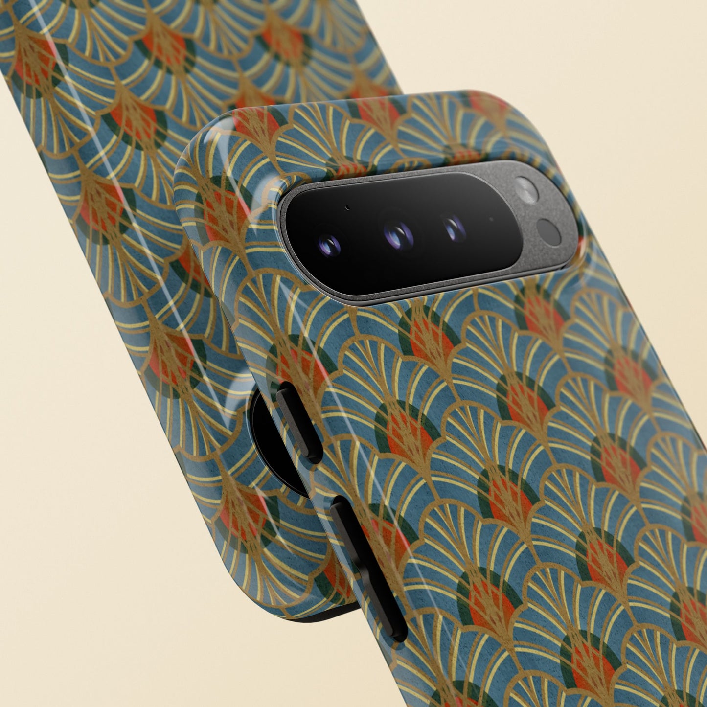 Art Deco Elegance Protective Phone Case Malachite Echo (iPhone, Pixel, Galaxy)