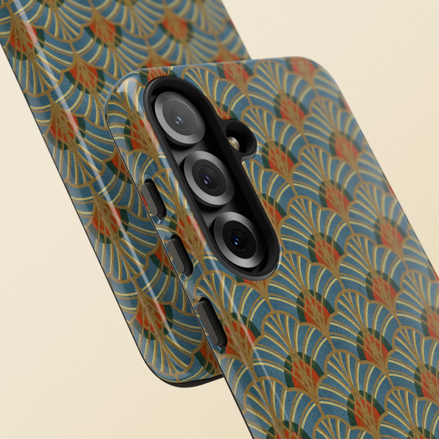 Art Deco Elegance Protective Phone Case Malachite Echo (iPhone, Pixel, Galaxy)