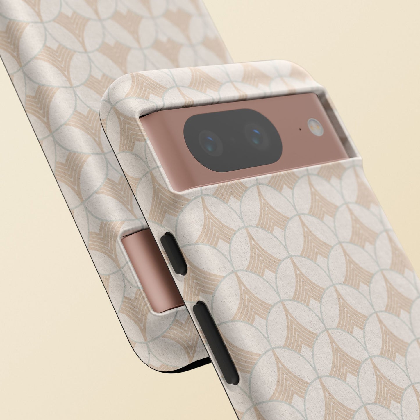 Art Deco Elegance Protective Phone Case Pearl Whisper (iPhone, Pixel, Galaxy)