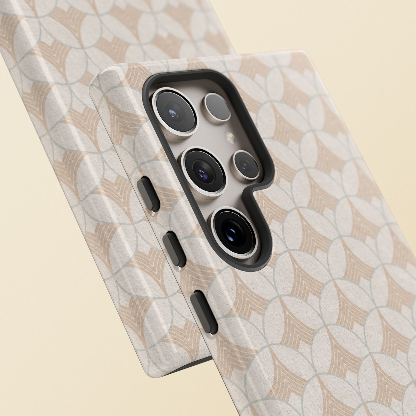 Art Deco Elegance Protective Phone Case Pearl Whisper (iPhone, Pixel, Galaxy)