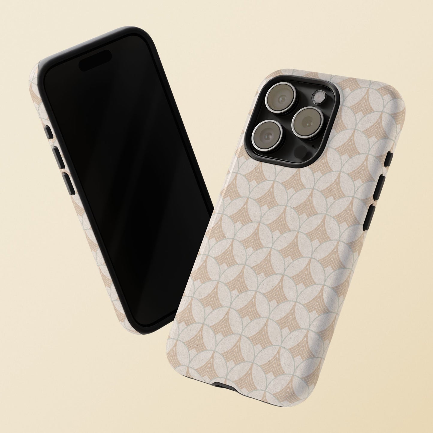 Art Deco Elegance Protective Phone Case Pearl Whisper (iPhone, Pixel, Galaxy)