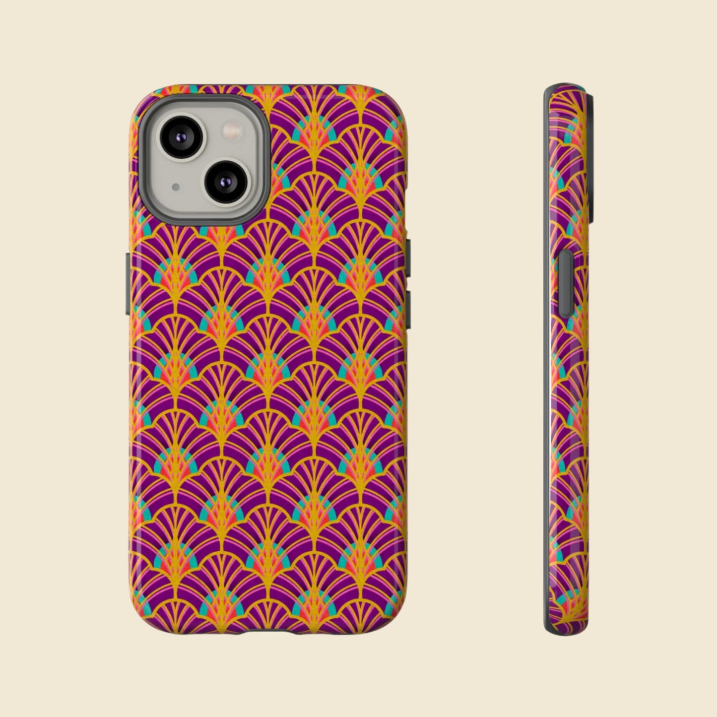 Art Deco Elegance Protective Phone Case Amethyst Glow (iPhone, Pixel, Galaxy)