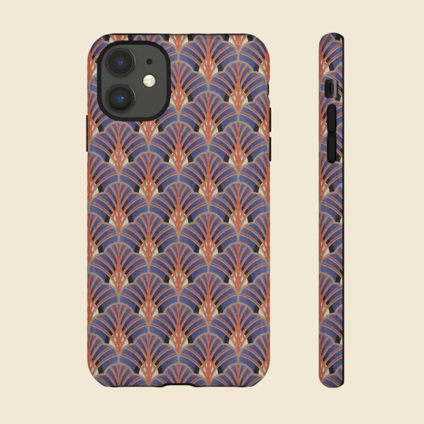 Art Deco Elegance Protective Phone Case Sapphire Dusk