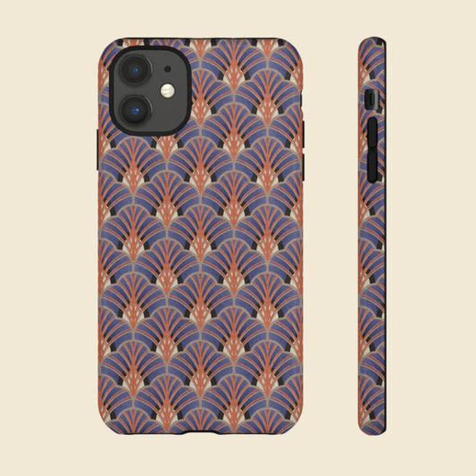 Art Deco Elegance Protective Phone Case Sapphire Dusk