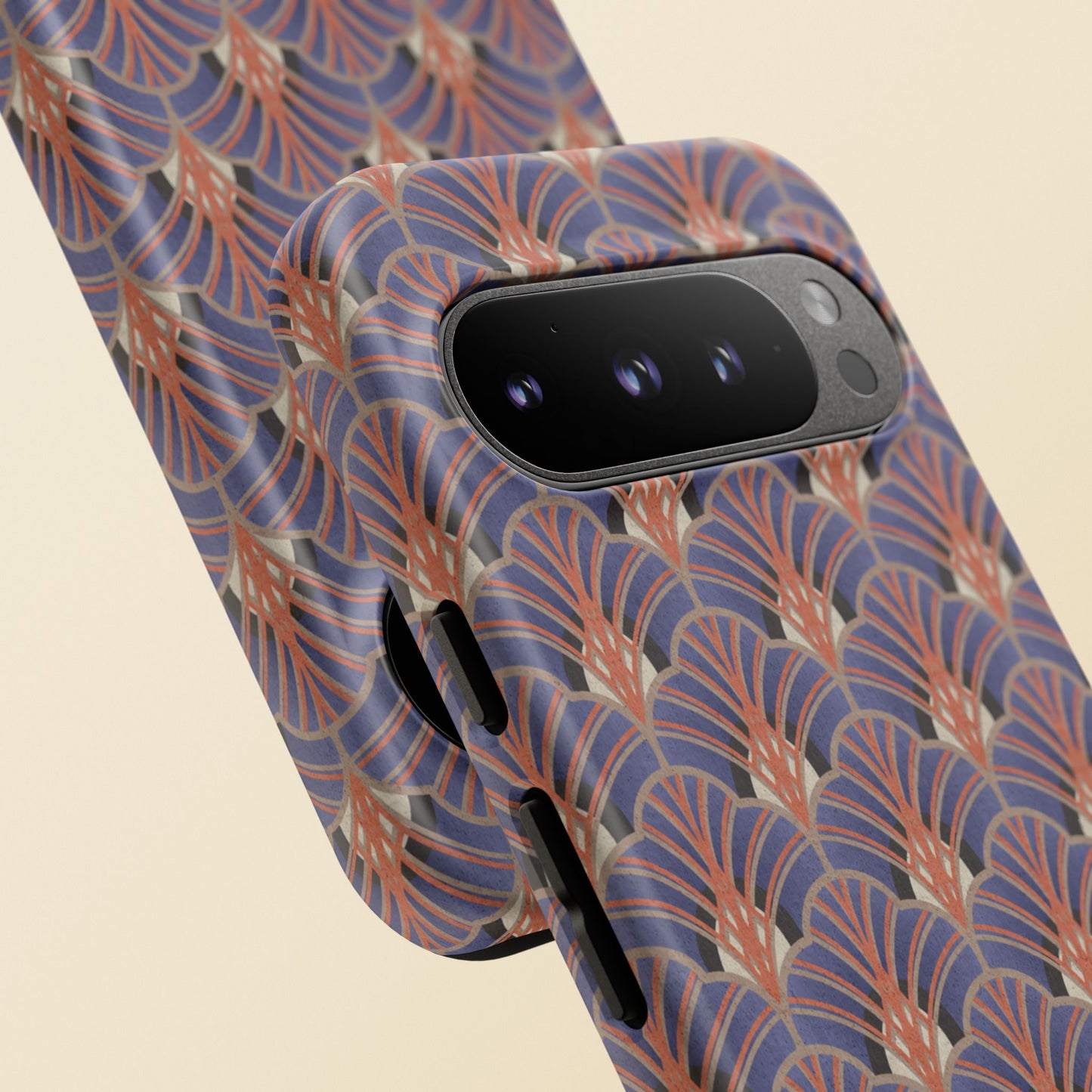 Art Deco Elegance Protective Phone Case Sapphire Dusk