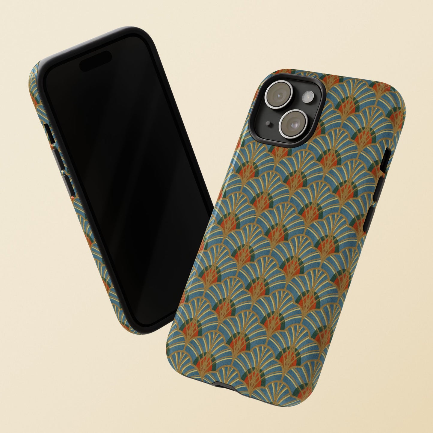 Art Deco Elegance Protective Phone Case Malachite Echo (iPhone, Pixel, Galaxy)