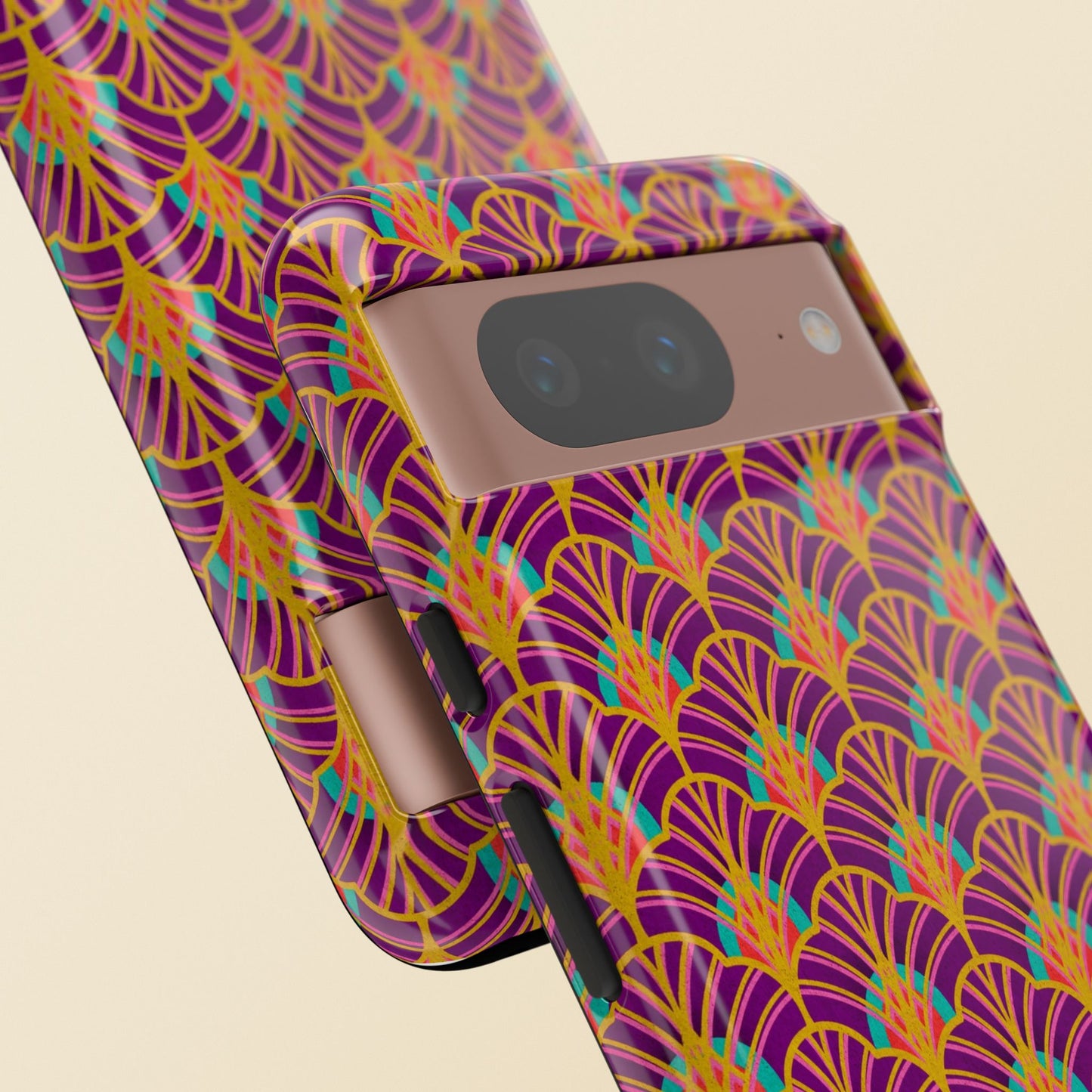 Art Deco Elegance Protective Phone Case Amethyst Glow (iPhone, Pixel, Galaxy)