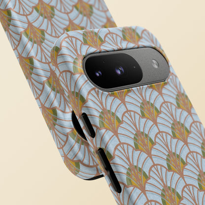 Art Deco Elegance Protective Phone Case Aquamarine Dream (iPhone, Pixel, Galaxy)