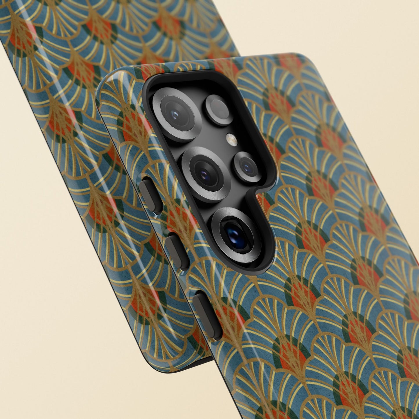 Art Deco Elegance Protective Phone Case Malachite Echo (iPhone, Pixel, Galaxy)