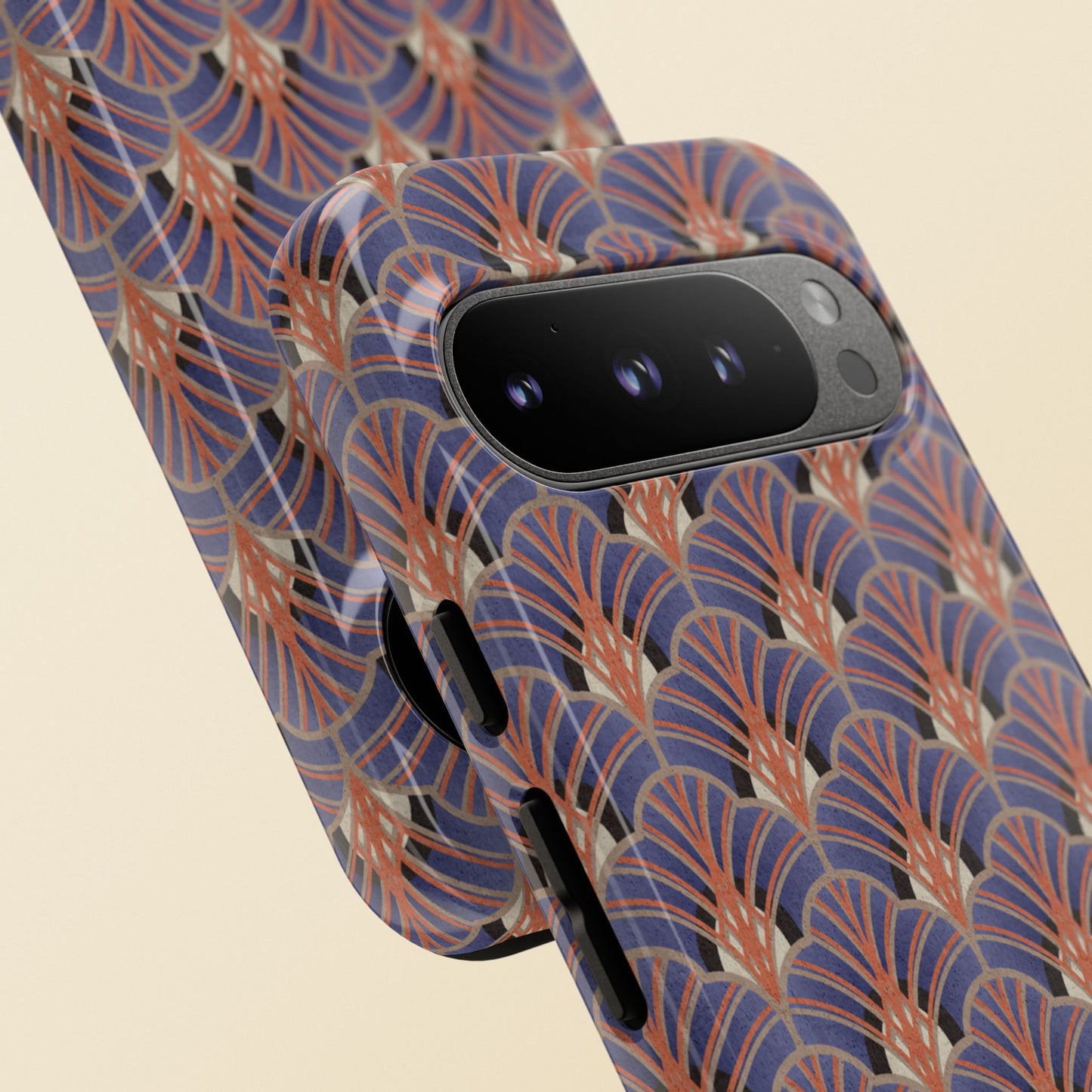 Art Deco Elegance Protective Phone Case Sapphire Dusk
