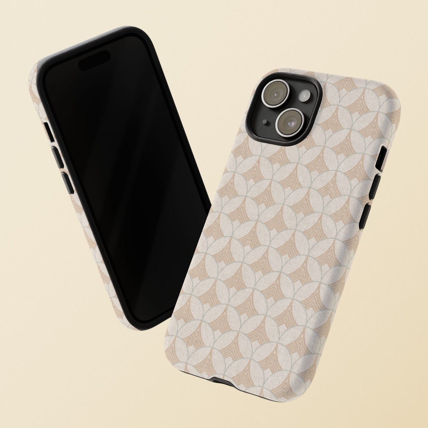 Art Deco Elegance Protective Phone Case Pearl Whisper (iPhone, Pixel, Galaxy)