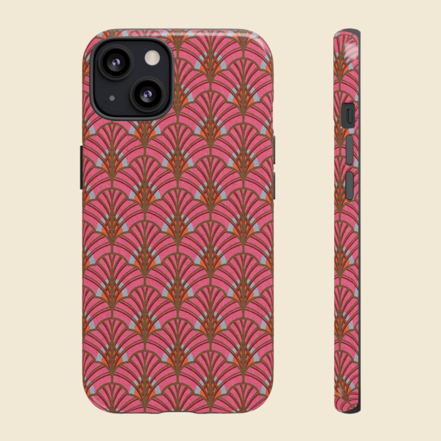 Art Deco Elegance Protective Phone Case Rose Quartz Radiance (iPhone, Pixel, Galaxy)
