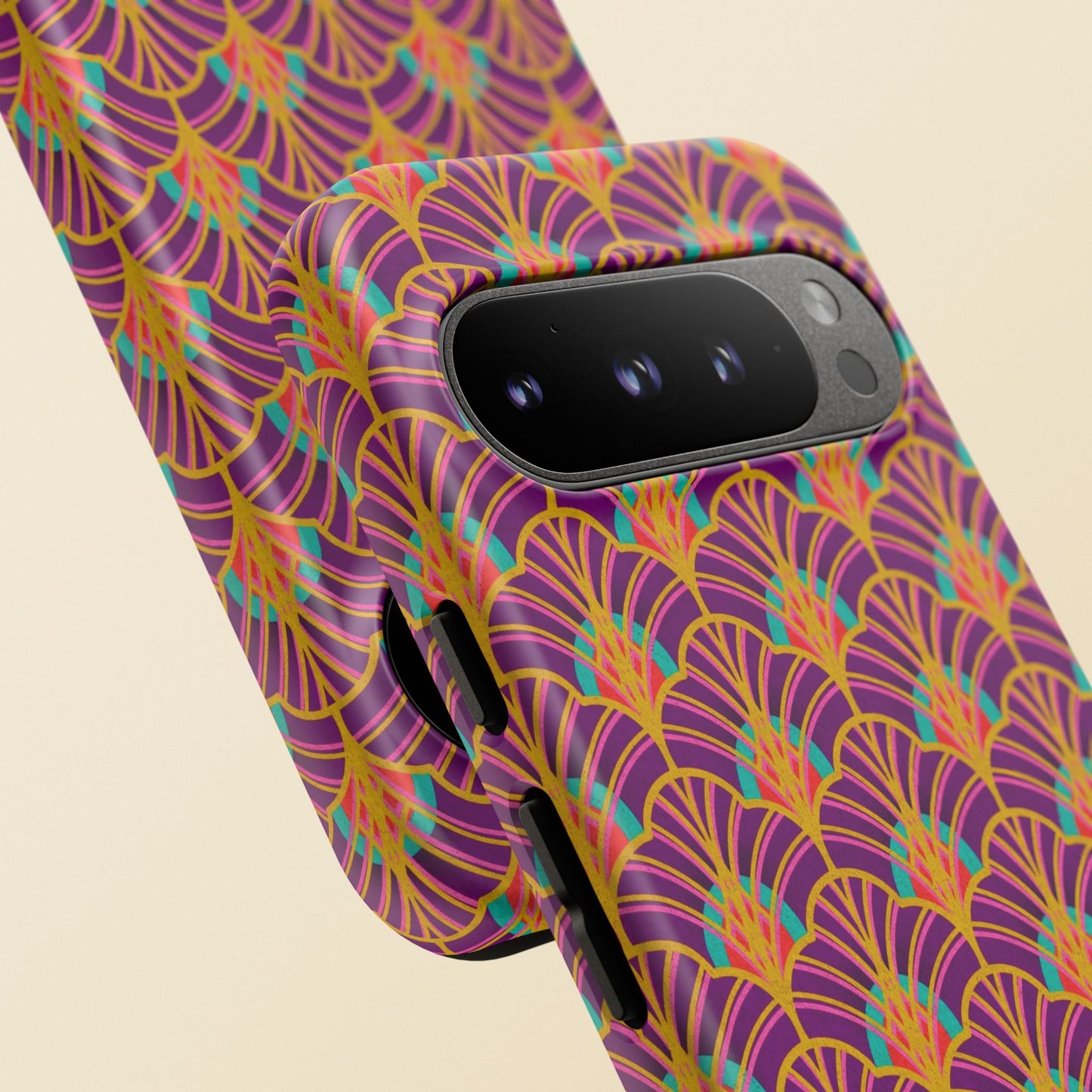 Art Deco Elegance Protective Phone Case Amethyst Glow (iPhone, Pixel, Galaxy)