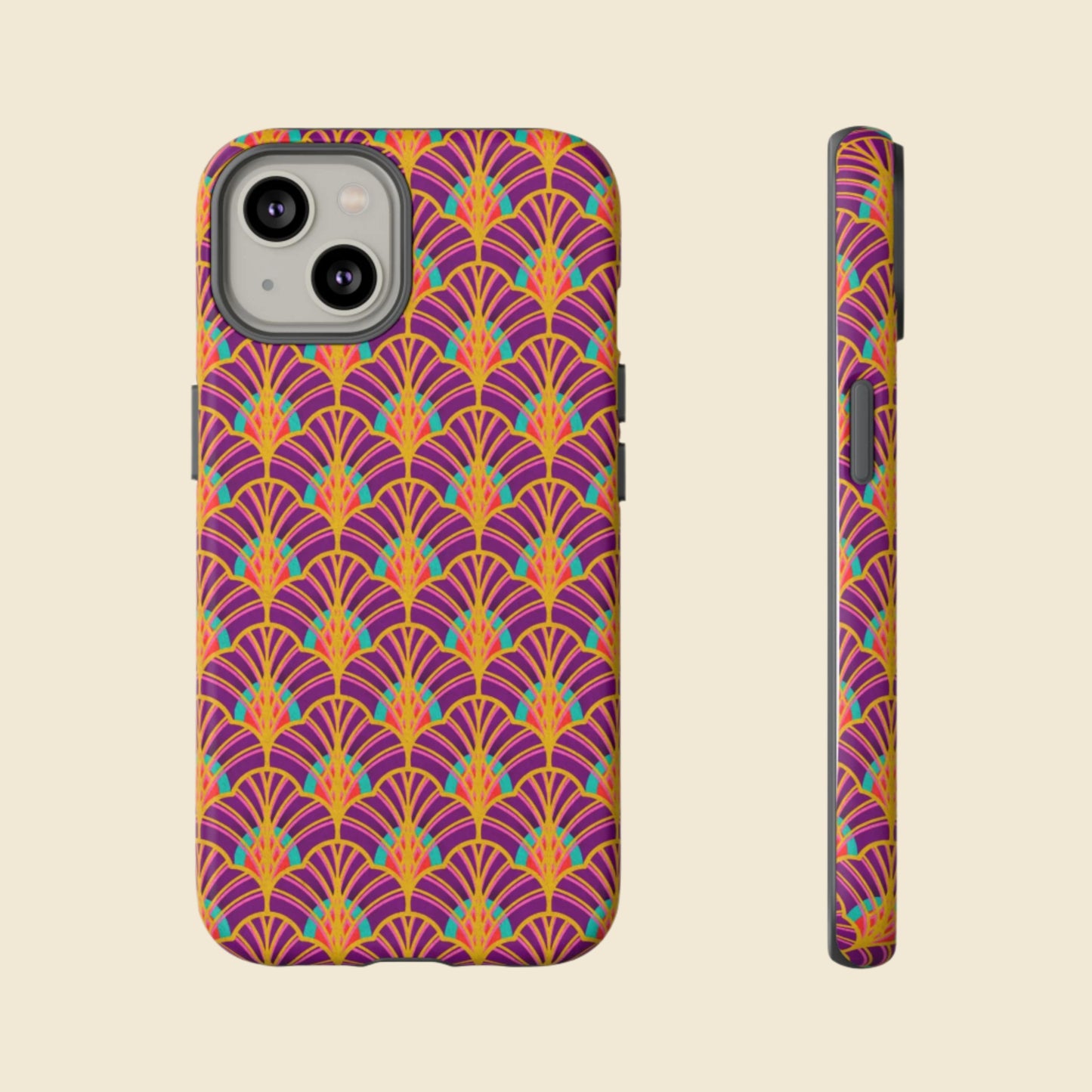 Art Deco Elegance Protective Phone Case Amethyst Glow (iPhone, Pixel, Galaxy)