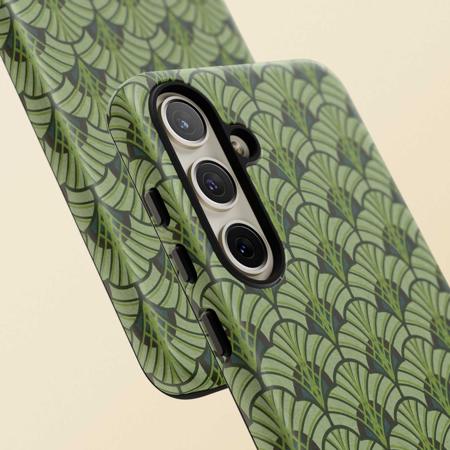 Art Deco Elegance Protective Phone Case Emerald Cascade (iPhone, Pixel, Galaxy)