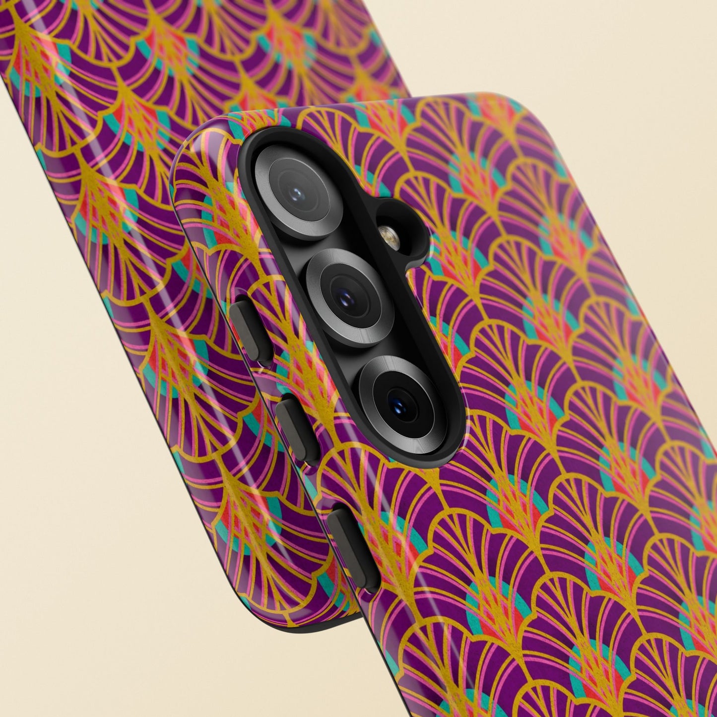 Art Deco Elegance Protective Phone Case Amethyst Glow (iPhone, Pixel, Galaxy)