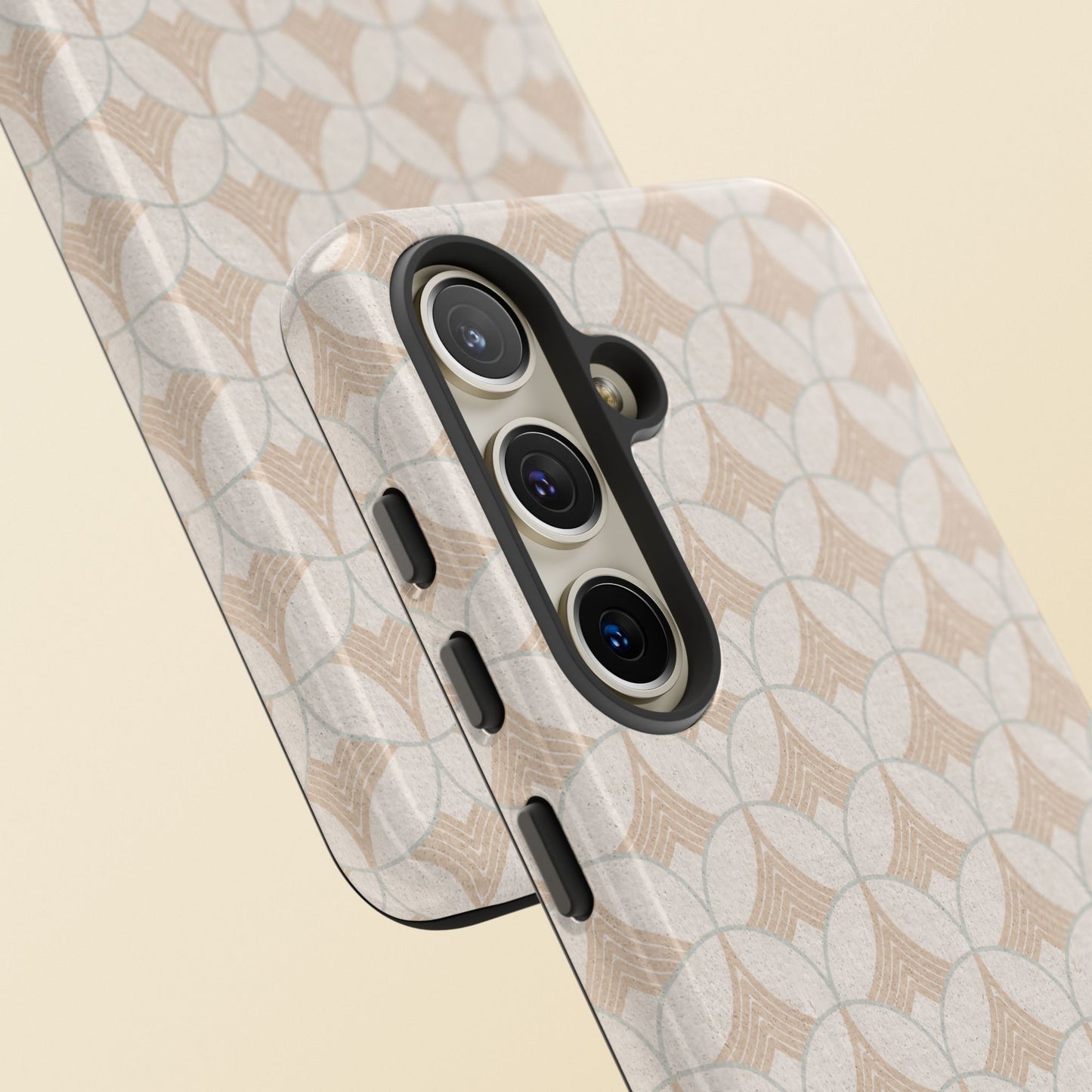 Art Deco Elegance Protective Phone Case Pearl Whisper (iPhone, Pixel, Galaxy)