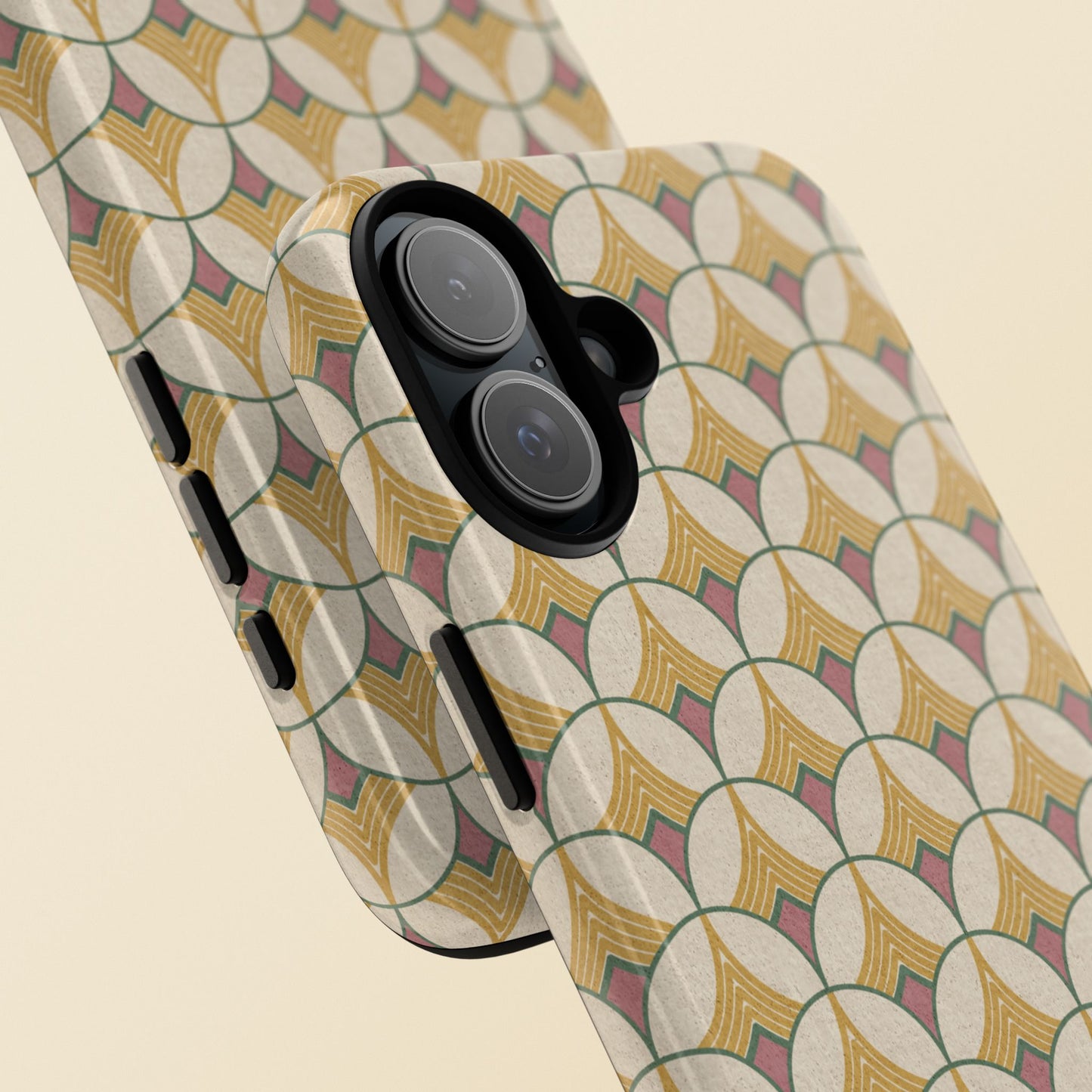 Art Deco Elegance Protective Phone Case Ivory Mosaic (iPhone, Pixel, Galaxy)