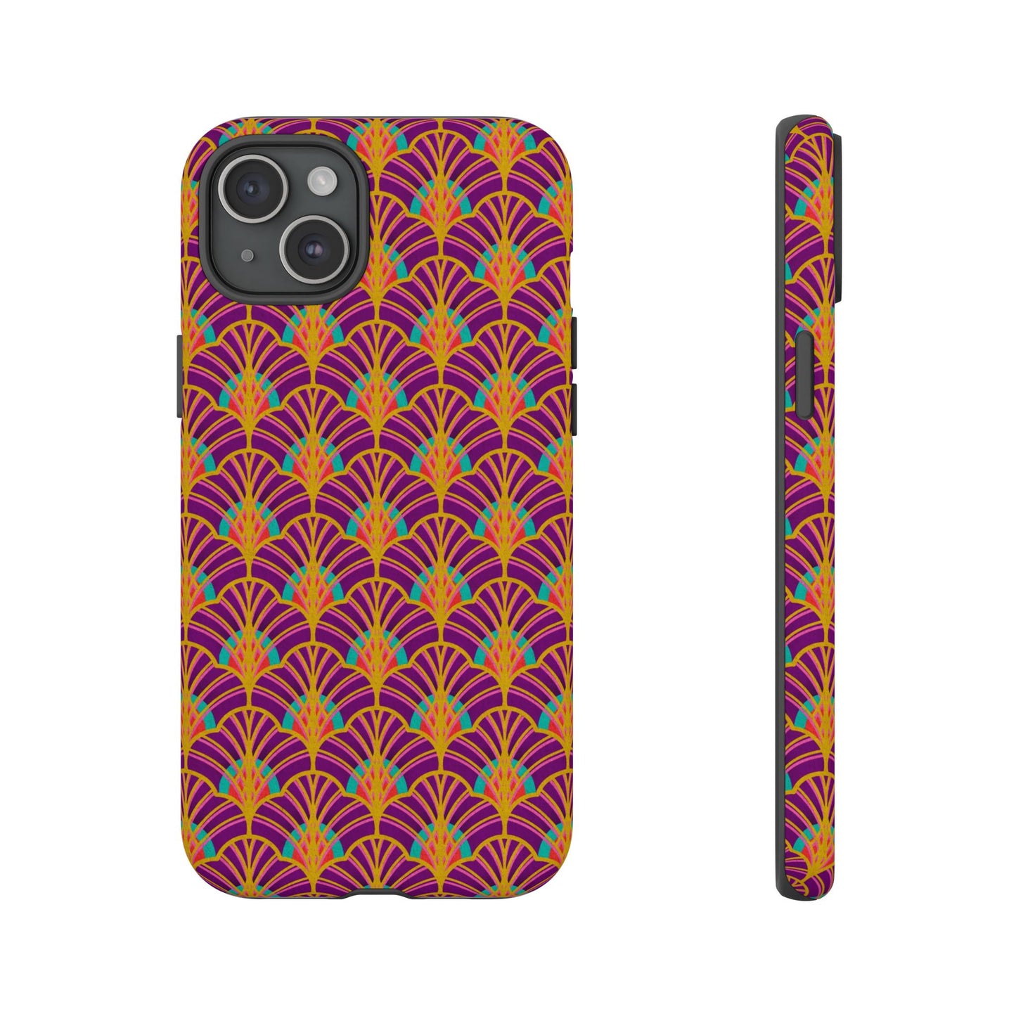 Art Deco Elegance Protective Phone Case Amethyst Glow (iPhone, Pixel, Galaxy)