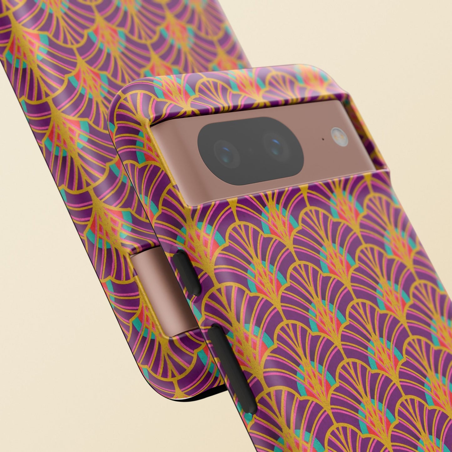 Art Deco Elegance Protective Phone Case Amethyst Glow (iPhone, Pixel, Galaxy)